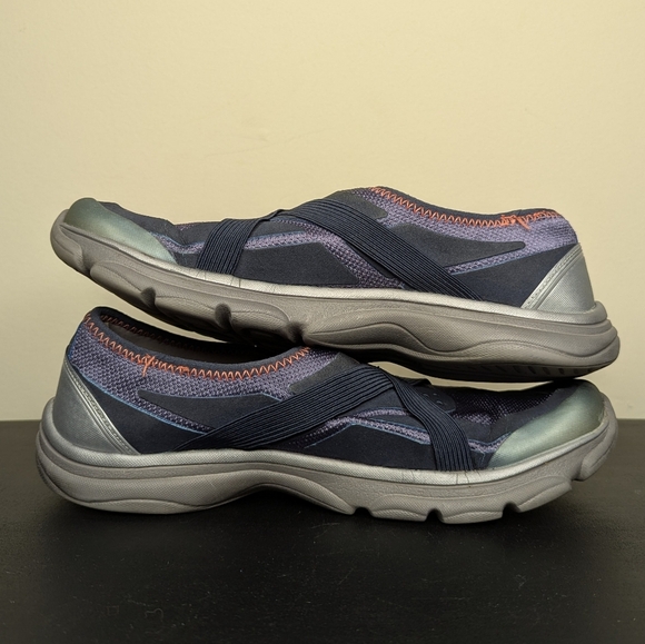 Bzees Naturalizer Sandy Slip On Comfort‎ Sneakers Blue Silver Fabric Womens 8.5M - Picture 10 of 10